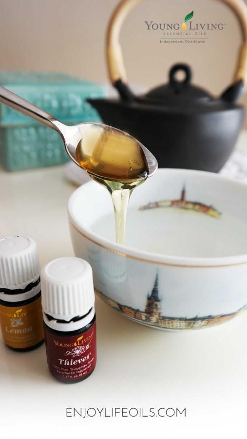 Immunity boosting Thieves tea. Learn more about essential oils at @skimbaco and @enjoylifeoils