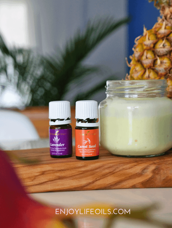 DIY SUNLOTION WITH CARROT SEED ESSENTIAL OIL
