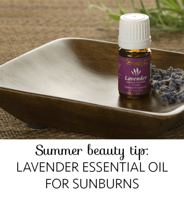 Lavender essential oil for sunburn