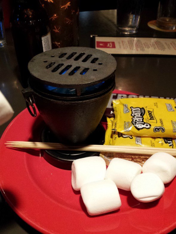 Tableside S'mores at Amos  Mosquito's at Atlantic Beach 