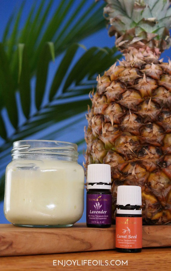 DIY summer lotion made with Young Living essential oils. Learn more at @enjoylifeoils
