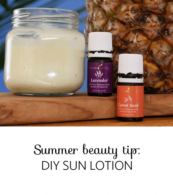 DIY SUNLOTION WITH CARROT SEED ESSENTIAL OIL