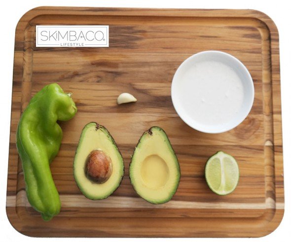 Avocado dipping sauce recipe with coconut milk from @skimbaco