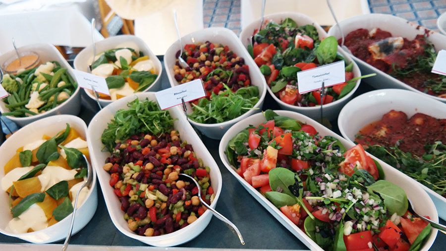 Swedish Salad selection on S/S Stockholm buffet cruise