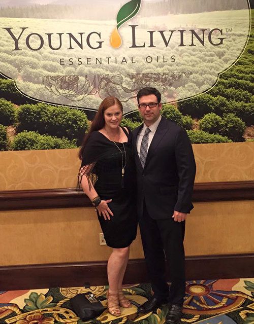 Katja and Matt Presnal at the Young Living Convention in Texas, 2015