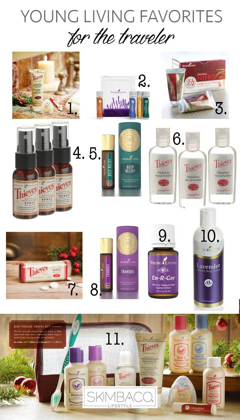 Young Living products for travelers