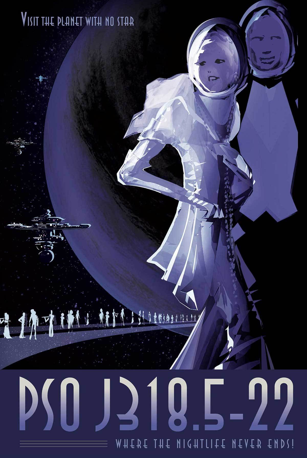 nightlife poster by NASA