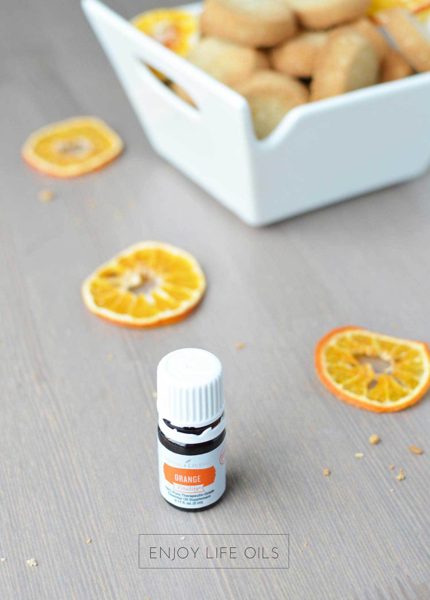 cooking with essential oils. Make shortbread with Orange Vitality from Young Living