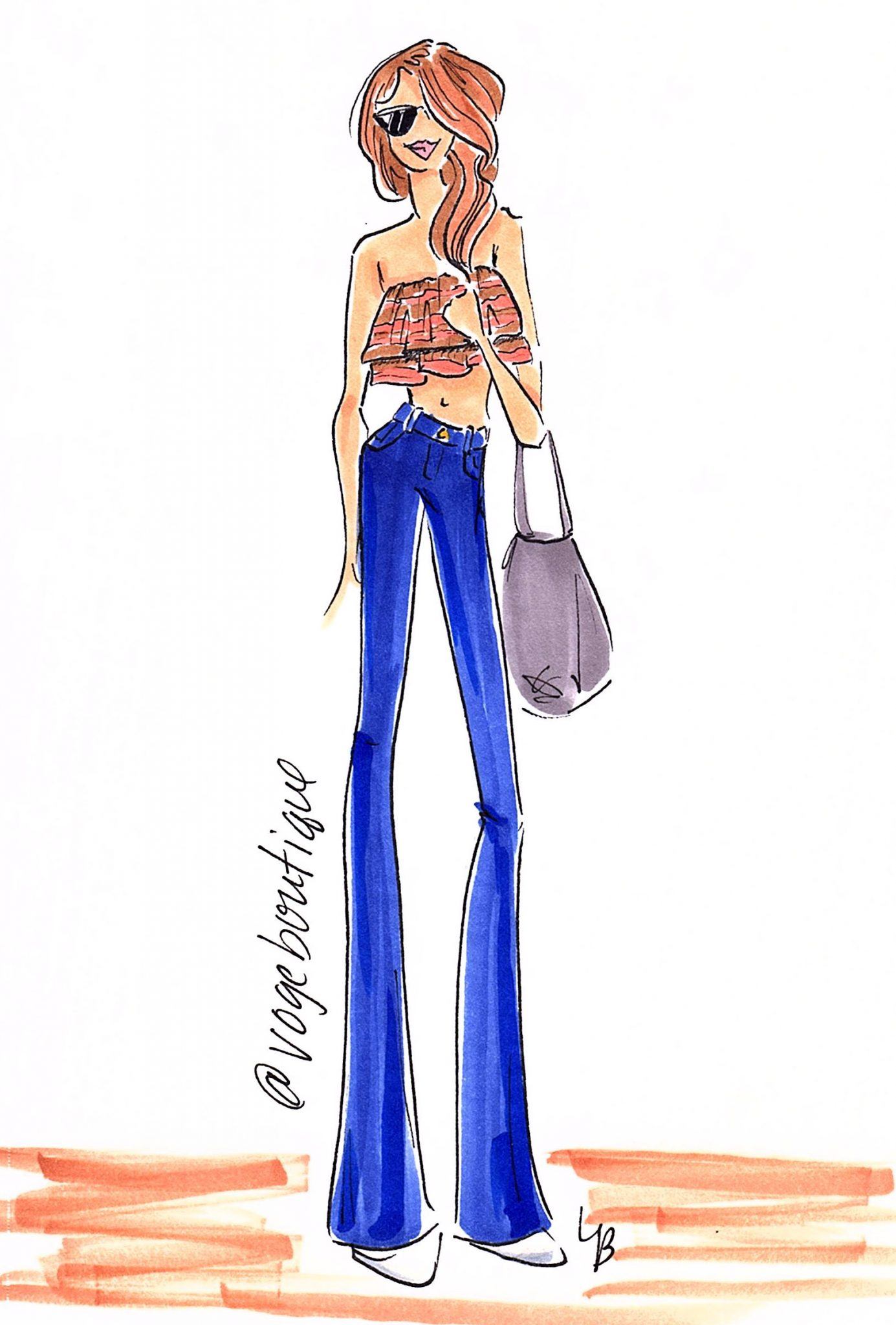 @Vogeboutique @lbprojectprint San Antonio Fashion Sketch