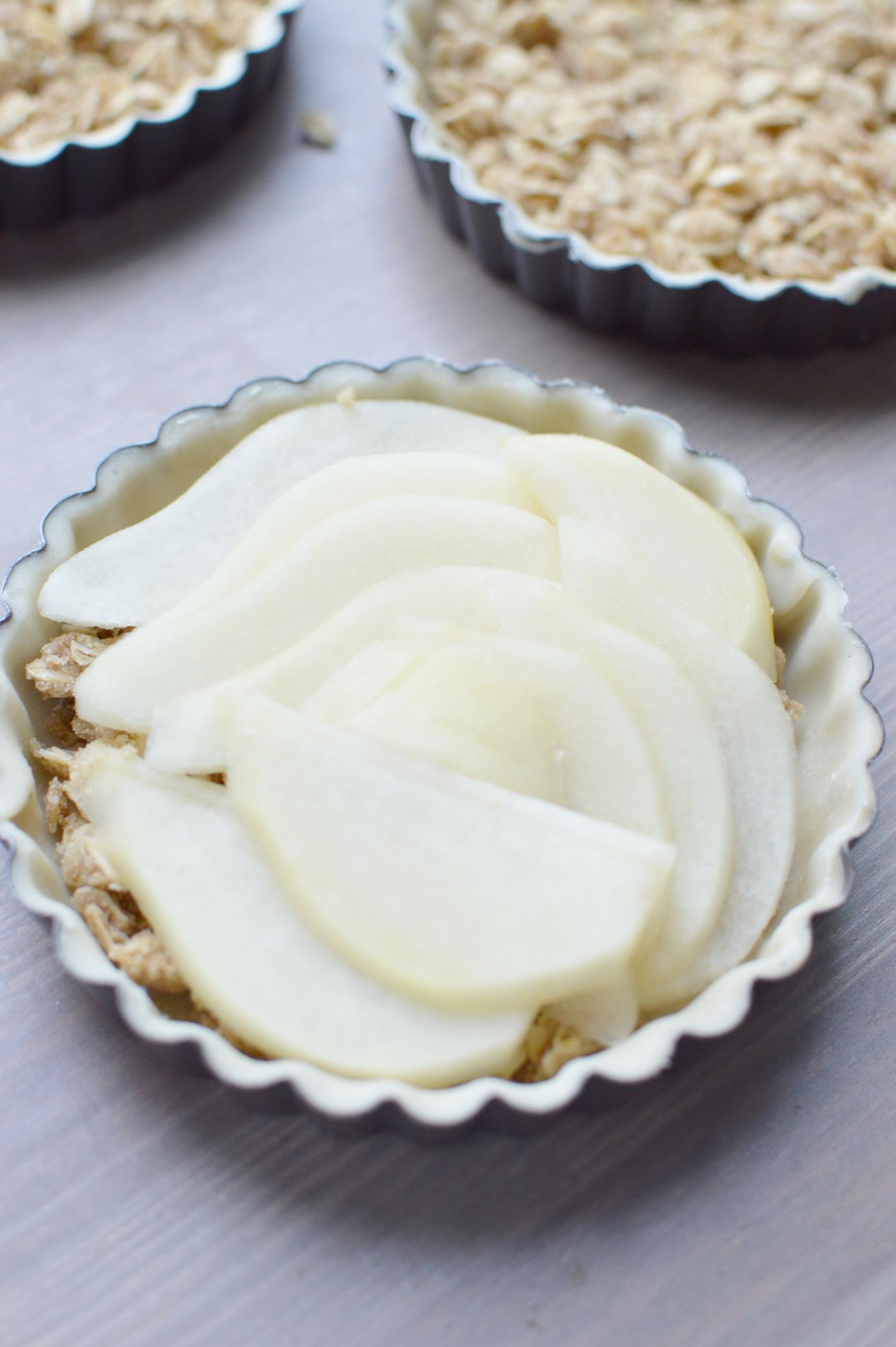 Recipe with Young Living lavender vitality essentia oil: lavender pear tarts