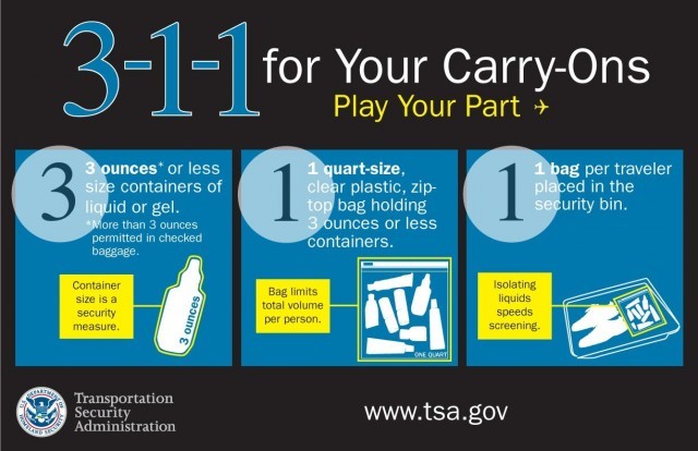 tsa liquid rules 2019 checked bags