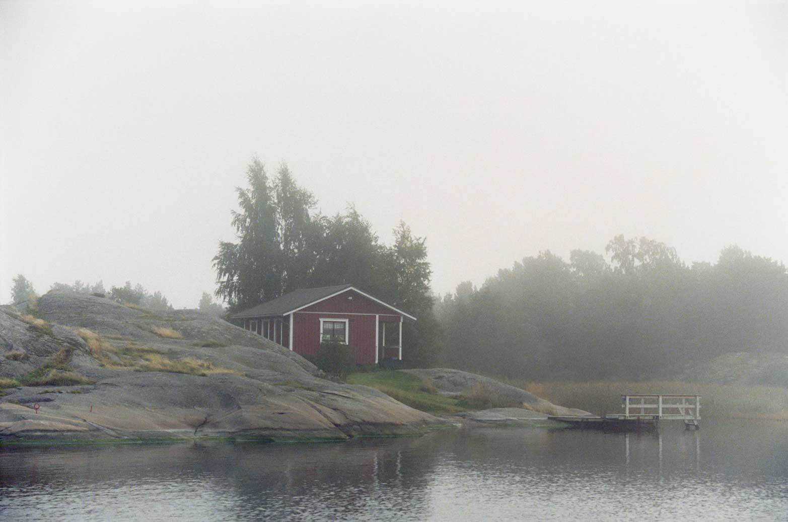 Finland in fog