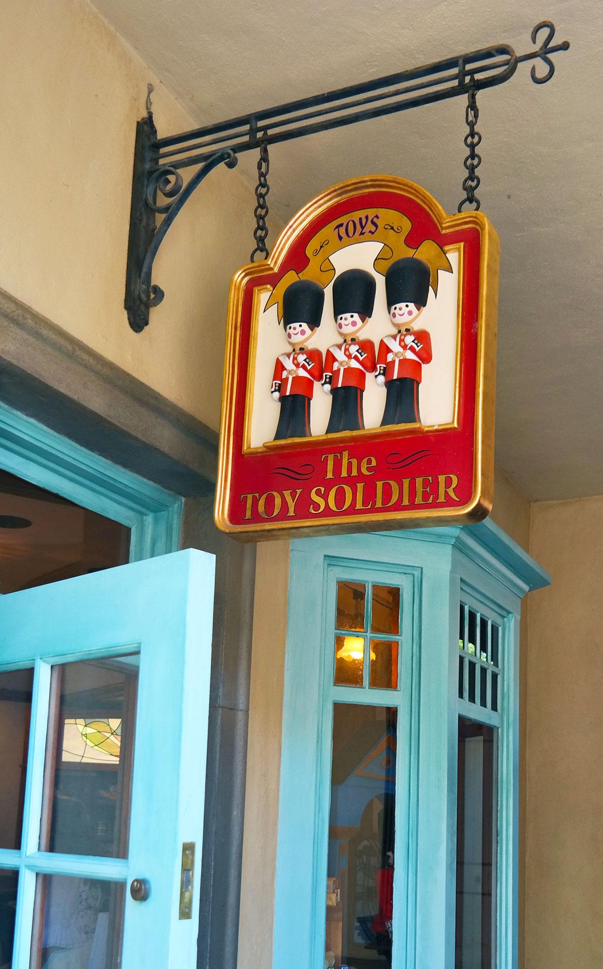 Toy Soldier shop at Epcot's world showcase UK