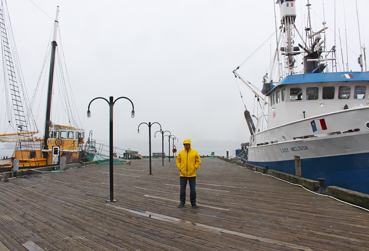 Urban Fisherman in Halifax, Nova Scotia.