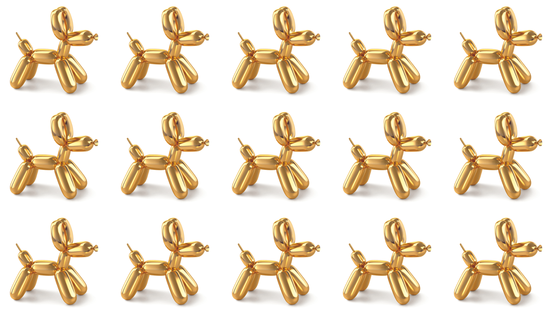 Jeff Koons Balloon Dog (Large) - Gold